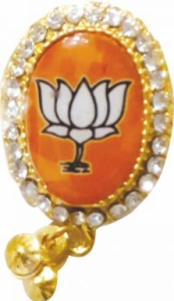 BJP Orange Golden Diamond Batch