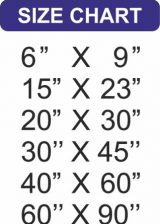 SIZE CHART FOR FLAGES